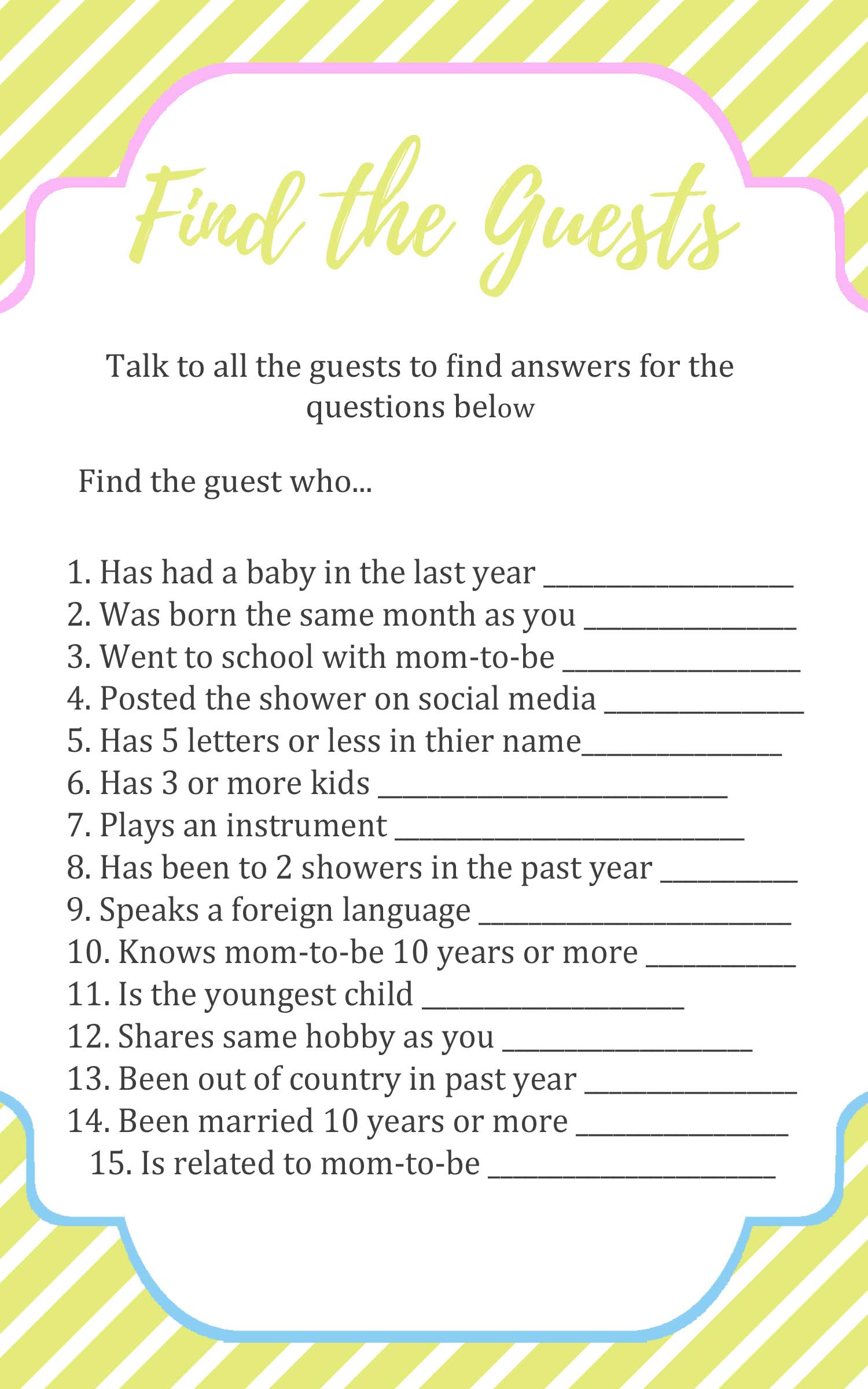 Break The Ice With These Fun Baby Shower Games Break The Ice With These Fun Baby Shower Games