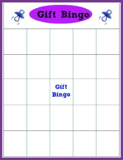 baby gift bingo