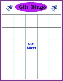 baby gift bingo