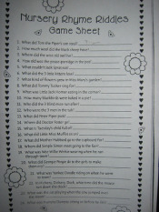 nursery rhyme game